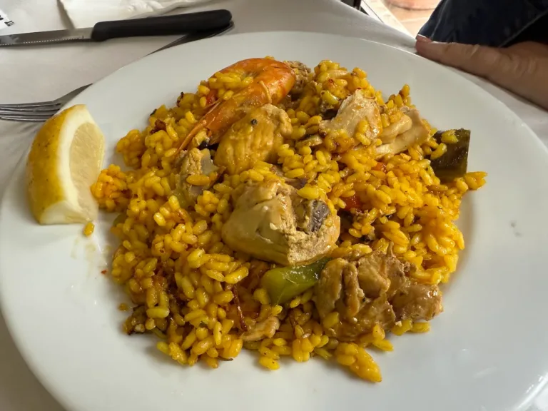 Paella casera