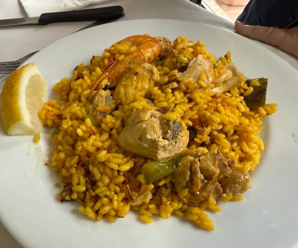 Paella casera